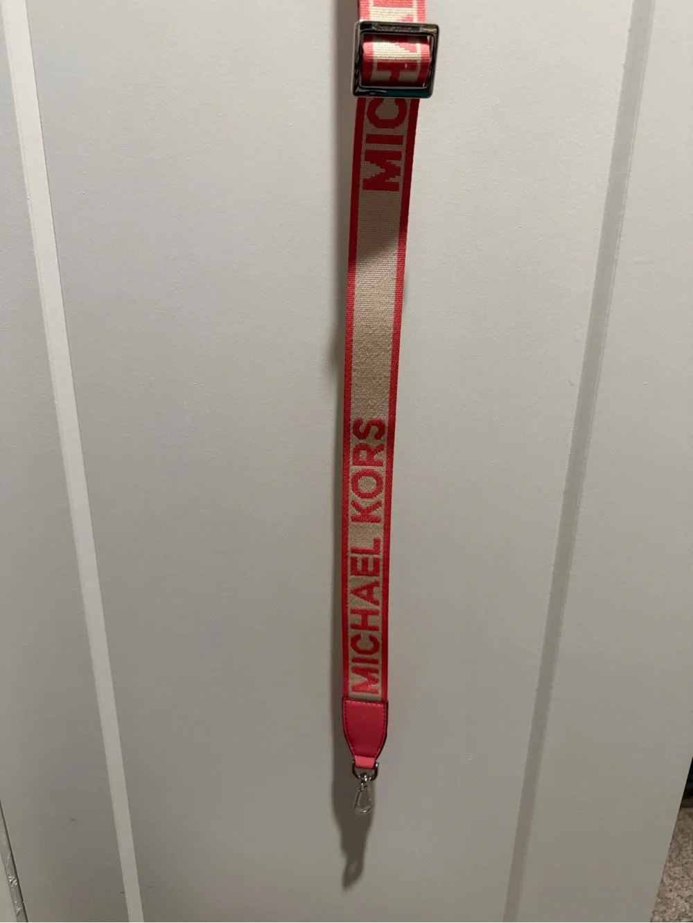 Michael Kors Pink and Cream Strap with Logo